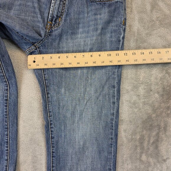 Seven7 Jeans Mens Size 31 Blue Detroit Straight Leg Embroidered Pockets SEVM900 - Picture 6 of 13